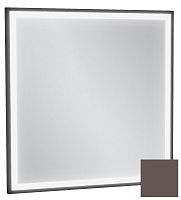 Зеркало Jacob Delafon EB1433-S32 Allure & Silhouette, 60 х 60 см, с подсветкой, рама светло-коричневый сатин