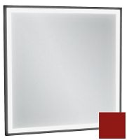 Зеркало Jacob Delafon EB1433-S08 Allure & Silhouette, 60 х 60 см, с подсветкой, рама темно-красный сатин